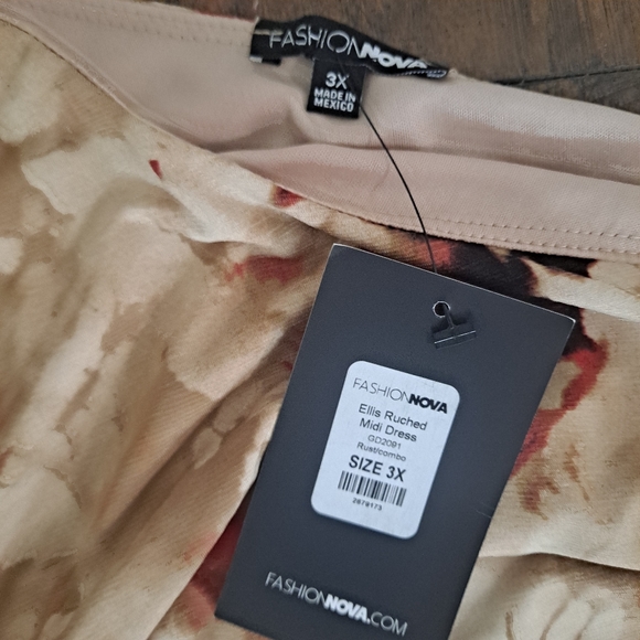 Fashion Nova Ruched One Shoulder Midi Dress - Picture 5 of 6